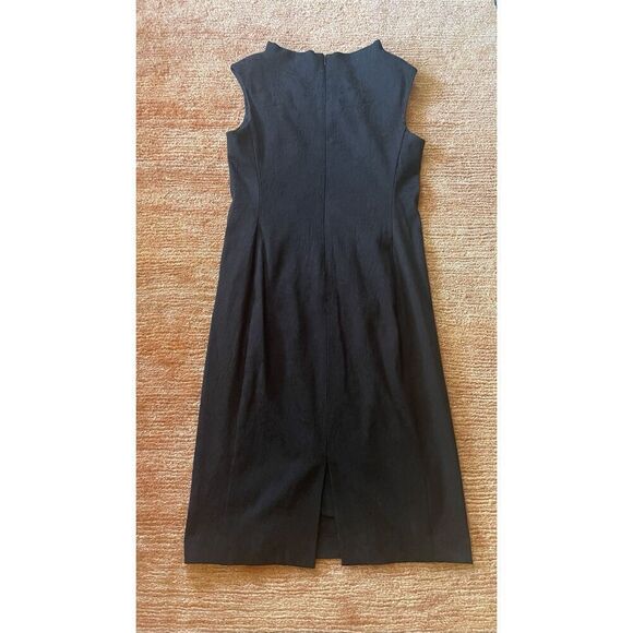 Vintage David Warren New York Boat-Neck/Zip Back Cocktail Dress Black Size 12 - Picture 3 of 8